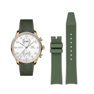 Rubber Strap - For IWC Portugieser - Green