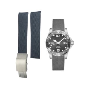 Rubber Strap - For Longines HydroConquest - Grey