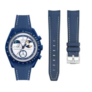 Rubber Strap - For Mission To Earthphase Moonshine Gold - Blue w/White