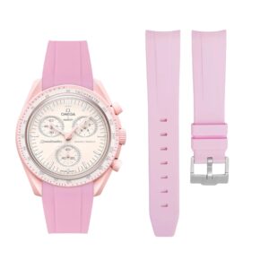Rubber Strap - For Mission to Venus | Omega X Swatch | MoonSwatch - Pink
