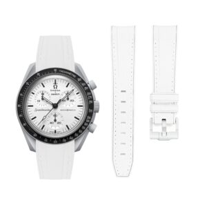 Rubber Strap - For MoonSwatch 1965 - White w/White