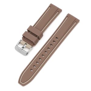 Rubber Strap - For MoonSwatch Mission to Saturn - Brown