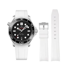 Rubber Strap - For Omega Seamaster 300 - White