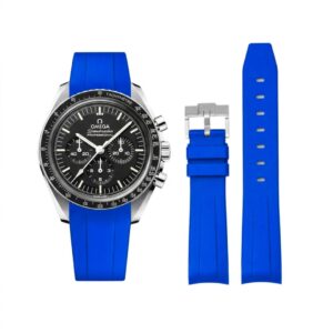 Rubber Strap - For Omega Speedmaster - Blue