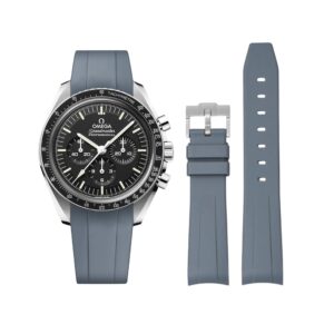Rubber Strap - For Omega Speedmaster - Grey