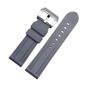Rubber Strap - For Panerai - Grey