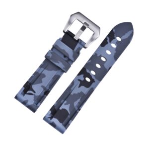 Rubber Strap - For Panerai - Grey Camo