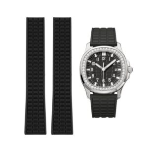 Rubber Strap - For Patek Philippe Aquanaut 5067A-001, 5065, 5066, 5064, 5068R & More - Black