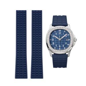 Rubber Strap - For Patek Philippe Aquanaut 5067A-001, 5065, 5066, 5064, 5068R & More - Blue