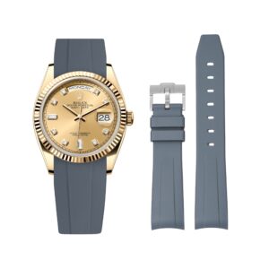 Rubber Strap - For Rolex Day-Date 36mm - Grey