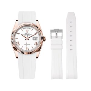 Rubber Strap - For Rolex Day-Date 36mm - White