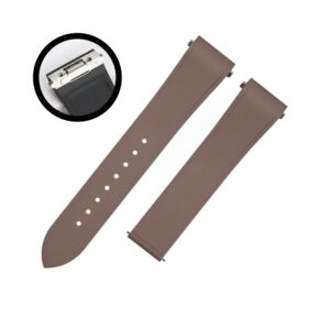 Rubber Strap - For Santos de Cartier Medium - Brown - Quick Switch/Release