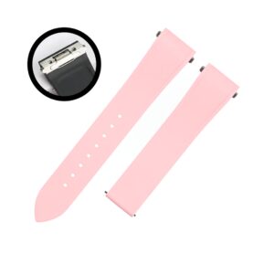 Rubber Strap - For Santos de Cartier Medium - Light Pink - Quick Switch/Release