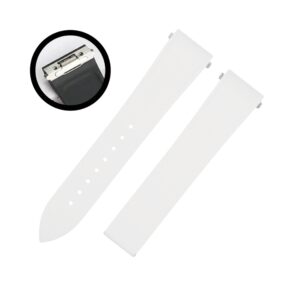 Rubber Strap - For Santos de Cartier Medium - White - Quick Switch/Release