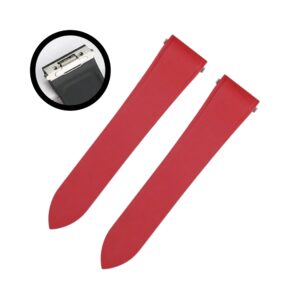 Rubber Strap - For Santos de Cartier Medium/Large - Red - Quick Switch/Release