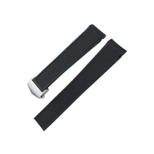 Rubber Strap - For Tag Heuer Aquaracer - Black