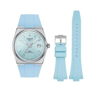 Rubber Strap - For Tissot PRX - Light Blue