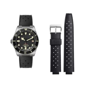Rubber Strap - For Tudor Pelagos 25500 / 25600 - Black