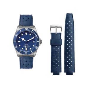Rubber Strap - For Tudor Pelagos 25500 / 25600 - Blue