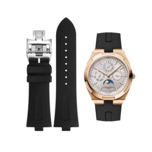 Rubber Strap - For Vacheron Constantin Overseas 25mm - Black