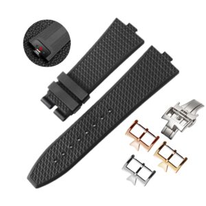 Rubber Strap - For Vacheron Constantin Overseas - Black