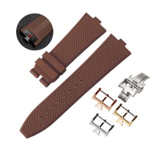 Rubber Strap - For Vacheron Constantin Overseas - Brown