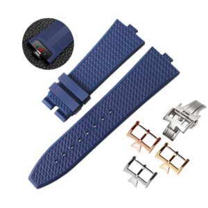 Rubber Strap - For Vacheron Constantin Overseas - Navy Blue