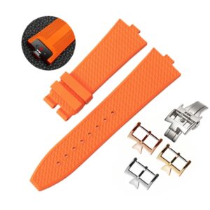 Rubber Strap - For Vacheron Constantin Overseas - Orange