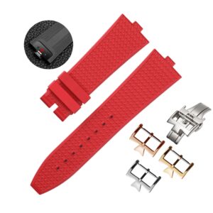 Rubber Strap - For Vacheron Constantin Overseas - Red