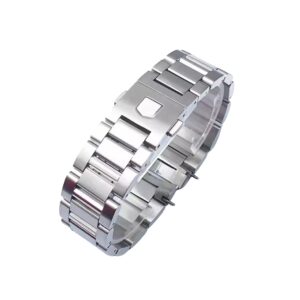 Stainless Steel Strap - For Tag Heuer Carrera - Silver or Black