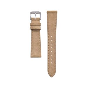 Suede Leather Watch Strap – Beige – Handmade – makewrist
