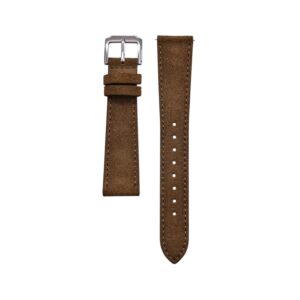 Suede Leather Watch Strap – Brown – Handmade – makewrist