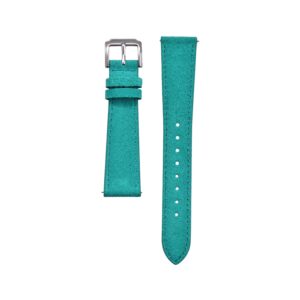 Suede Leather Watch Strap – Turquoise – Handmade – makewrist