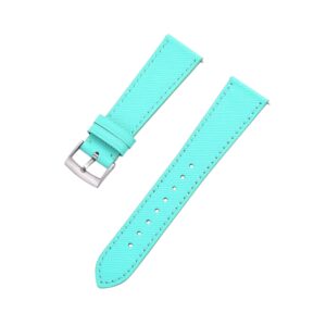 Turquoise Leather Watch Strap – Handcrafted Replacement Band – makewrist