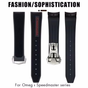Soft Rubber Silicone Strap for Omega MoonWatch 300 & AT150 | 18-21mm Unisex Watch Band ​​Waterproof Hot Sale Luxury​​$45.90$47.32Free shipping