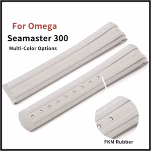 New 2025 Curved End FKM Rubber Strap for Omega Seamaster 300 | 20mm Soft Foldable Multi-Color Band ​​Waterproof Hot Sale Luxury​$57.28$59.05Free shipping