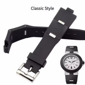 Notch Design Rubber Silicone Strap for Bvlgari DP42C14SVDGMT | 22x8mm & 24x8mm Unisex Black Bracelet ​​Waterproof Hot Sale Luxu$30.97$31.93Free shipping
