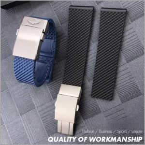 Soft Natural Rubber & Silicone Strap for Breitling/Longines/Seiko | 20-24mm Unisex Watch Bracelet ​​Waterproof Hot Sale Luxury​$34.52$35.59Free shipping