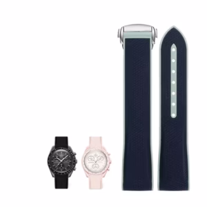 Curved End Silicone Strap for Omega x Swatch MoonSwatc Seamaster 300 | 20mm Folding Buckle Sport Rubber Band ​​Waterproof$34.68$35.75Free shipping
