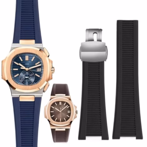 Replacement Rubber Strap with Metal Adapter for Patek Philippe Nautilus 5711/5726/5712G | 25x13mm Gray/Green Silicone Men‘s$33.38$34.41Free shipping