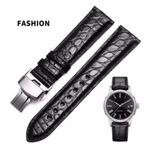 Soft Genuine Crocodile Leather Strap for Hamilton Khaki H7060573 | 20-22mm Men‘s Stainless Steel Buckle Bracelet Waterproof$36.71$37.85Free shipping