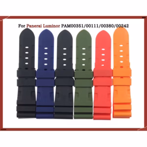 Suitable for Panerai Fat Sea Lightning ModelPAM3511113802426mmWaterproof Silicone Watch Strap Watch Chain Accessories$30.93$31.89Free shipping