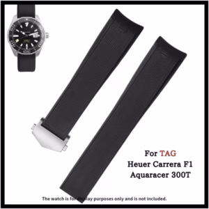 Curved Rubber Strap for Tag Heuer Carrera F1 Aquaracer 300T 20mm 22mm, Silicone Watch Band for Tiger Concept, Waterproof Sports$36.86$38.00Free shipping
