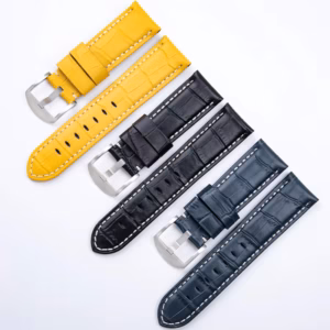 Imported Leather Strap for Panerai | 24mm Bamboo Crocodile Pattern Band, Universal Fit for Diesel Watches$63.05$65.00Free shipping