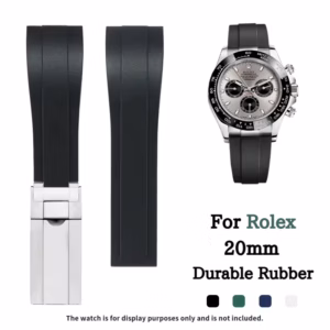 Replacement Stainless Steel Butterfly Buckle Strap for Rolex Black Green Submariner Daytona Water Ghost Men Durable Rubber Watch$21.67$22.34Free shipping