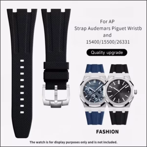 New Fluororubber FKM Watchband For AP Strap Audemars Piguet Wristband 15400/15500/26331 41mm Dial Bracelet Watch Band Wrist 26mm$63.16$65.11Free shipping