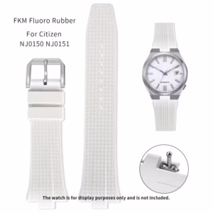 mm*26mm FKM Fluoro Rubber Watch Strap Quick Release Convex Sport Band for Citizen NJ0150 NJ0151 ME Color Series$40.84$42.10Free shipping