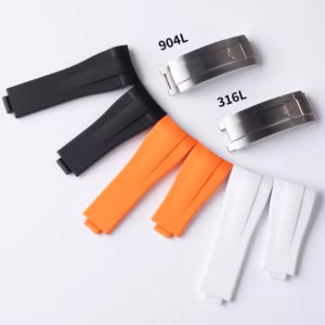 Fluorine Rubber Arc Mouth Watch Strap - Durable Soft for Rolex Explorer II Ghost King M226570 Skywalker Zonghengzhe$55.75$57.47Free shipping