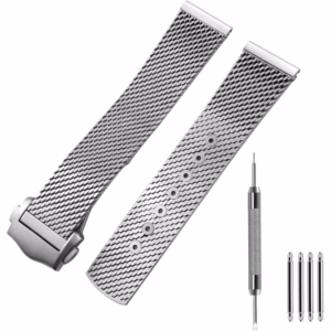 mm Metal Watch Band, compatible with Omega Seamaster Diver 300mm Watch - Titanium Deployment Clasp - 20 Mesh Bracelet/Strap$216.11$222.79Free shipping