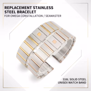 Replacement 23mm 25mm Steel Strap for Omega Constellation Double Eagle Series Watch Band Fold Clasp Chain Bracelet$54.57$56.26Free shipping